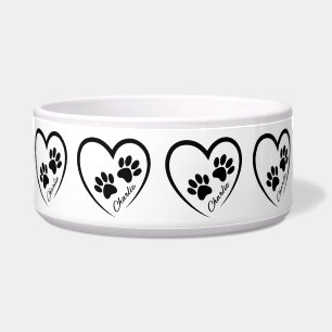 Paw Prints of Liebe Dog Bowl Napf