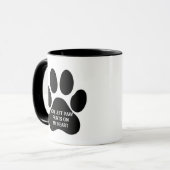 Paw Prints On My Heart Pet Memorial Mug Tasse (Vorderseite Links)