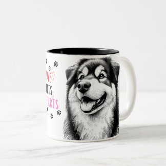 Paw Prints on Our Hearts: Ein Tribut an Canine Com Zweifarbige Tasse