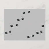 Paw Prints Postkarte (Vorderseite)