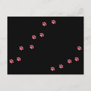 Paw Prints Postkarte