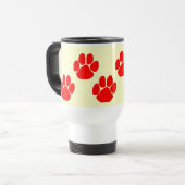 Paw Prints Reisebecher (Vorderseite Links)