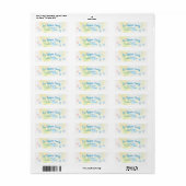 Paw Prints Return Address Label (Vorne)