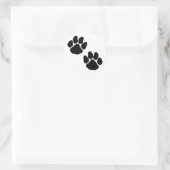 Paw Prints Runder Aufkleber (Tasche)