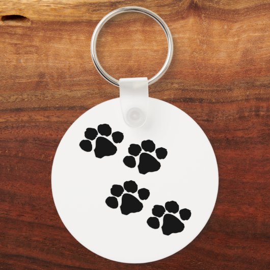 Paw Prints Schlüsselanhänger (Vorderseite)