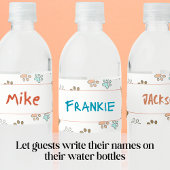 Paw Prints schreiben Ihr Name-Party Wasserflaschenetikett