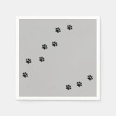 Paw Prints Serviette (Vorderseite)