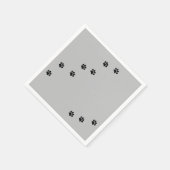 Paw Prints Serviette (Ecke)