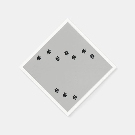 Paw Prints Serviette (Ecke)