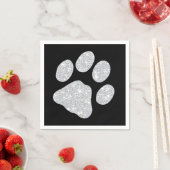 Paw Prints Serviette (Beispiel)