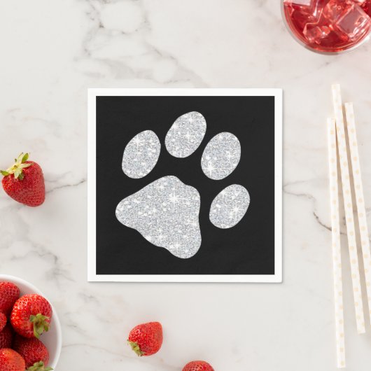 Paw Prints Serviette (Beispiel)