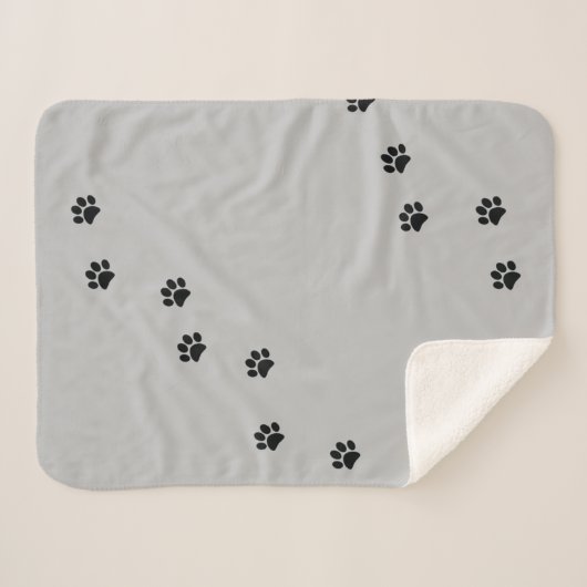 Paw Prints Sherpadecke (Vorderseite (Horizontal))
