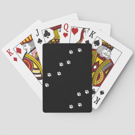Paw Prints Spielkarten (Rückseite)