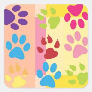 Paw Prints Sticker