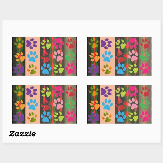 Paw Prints Sticker (Blatt)