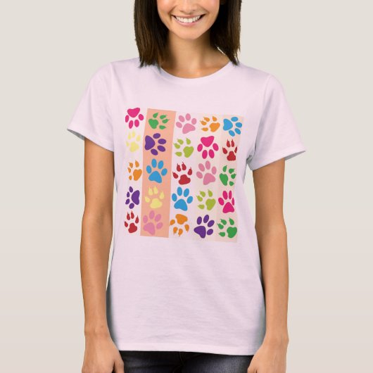 Paw Prints T - Shirt (Vorderseite)