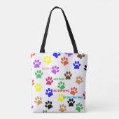 Paw Prints Tasche (Rückseite)