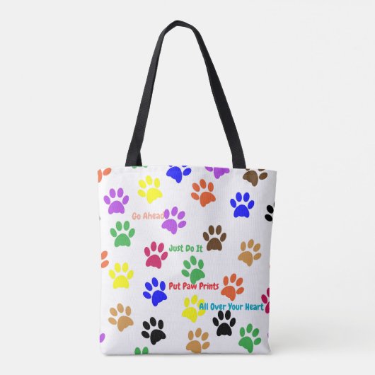 Paw Prints Tasche (Rückseite)