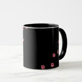 Paw Prints Tasse (VorderseiteRechts)