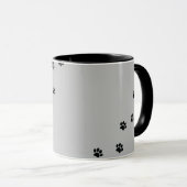 Paw Prints Tasse (VorderseiteRechts)