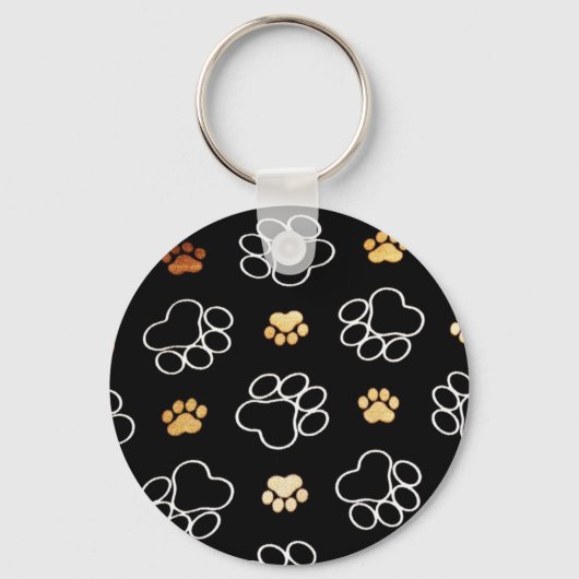 Paw Prints Templare Geschenke Schlüsselanhänger (Vorderseite)
