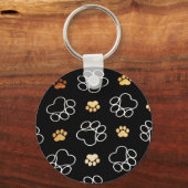 Paw Prints Templare Geschenke Schlüsselanhänger (Vorderseite)