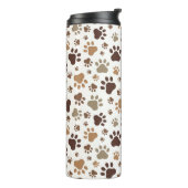 Paw Prints  Thermosbecher (Nach links gedreht)