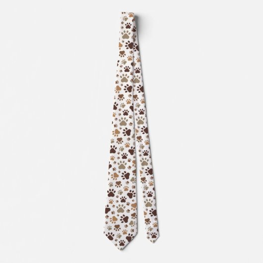 Paw Prints Tie Krawatte (Vorderseite)