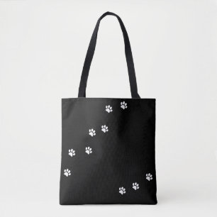 Paw Prints Tote Bag Tasche