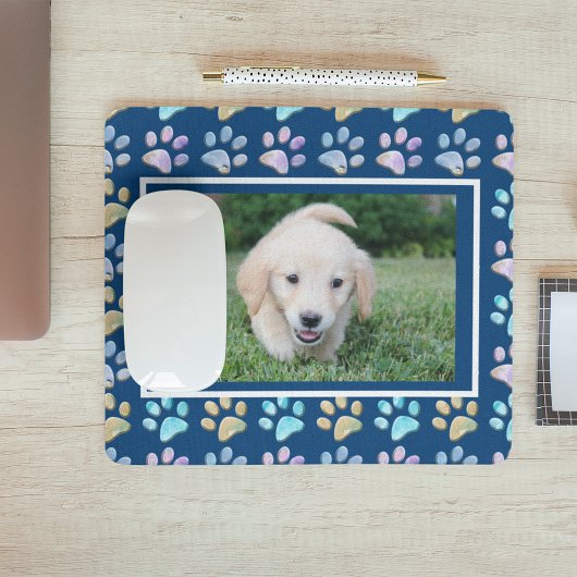 Paw Prints und Foto Mousepad
