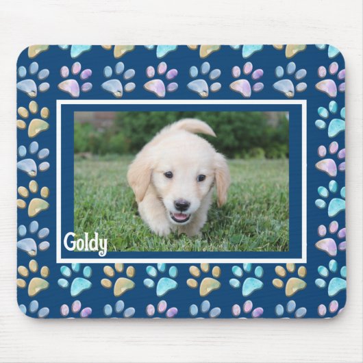 Paw Prints und Foto Mousepad (Vorne)