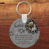 Paw Prints und Foto Schlüsselanhänger (Vorderseite)