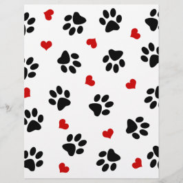 Paw Prints und Herz