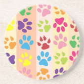 Paw Prints Untersetzer (Vorne)