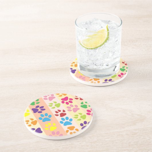 Paw Prints Untersetzer (Seite)