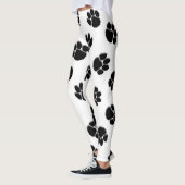 Paw Prints White Leggings (Links)