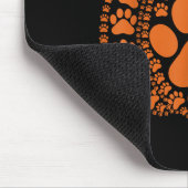 Paw Pumpkin Design Matching Halloween Erntedank Mousepad (Ecke)