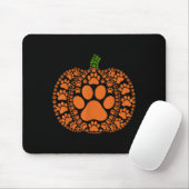 Paw Pumpkin Design Matching Halloween Erntedank Mousepad (Mit Mouse)