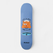 Paw Purralta Cartoon Cat Senor Gato Skateboard (Vorderseite)