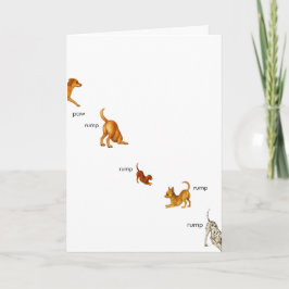 Paw Rump Rump Urlaubskarte Karte