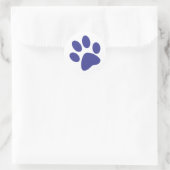Paw Runder Aufkleber (Tasche)