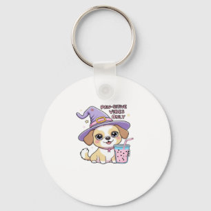 Paw-Schwänze, nur Niedlicher Hund mit Bubble Tea H Schlüsselanhänger