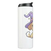 Paw-Schwänze, nur Niedlicher Hund mit Bubble Tea H Thermosbecher (Nach links gedreht)