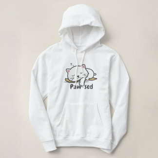 Paw-sed Cozy Kapuzenpullover – Süßes Schlafkatze-S Hoodie