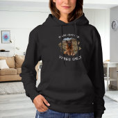 Paw-Sehnen nur Hunde Foto schwarz Hoodie
