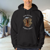 Paw-Sehnen nur Hunde Foto schwarz Hoodie