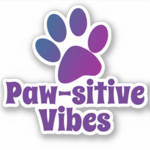 Paw-Side Animal Paw Print Aufkleber
