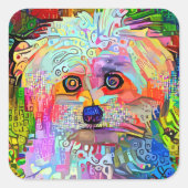 Paw-Side Quadratischer Aufkleber (Vorderseite)