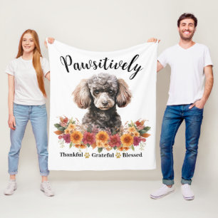 Paw-sitiv dankbar dankbar gesegnet süßer Hund Fleecedecke