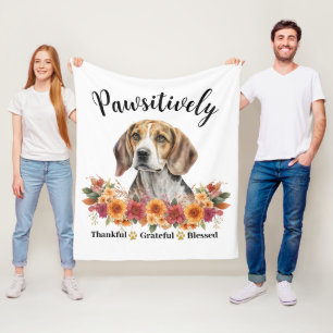 Paw-sitiv dankbar dankbar gesegnet süßer Hund Fleecedecke